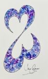 Jane SEYMOUR: Open Heart Icon XCII. with Purple Flowers
