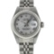 Rolex Ladies Stainless Steel Silver Roman 26MM Wristwatch Jubilee Band