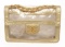 Chanel Vinyl Gold Lambskin Flap Maxi Shoulder Bag