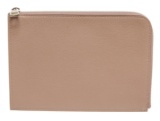 Louis Vuitton Taupe Leather Pochette Jour Clutch