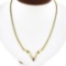14k Yellow Gold 0.55 ctw Pear Sapphire & Diamond 17