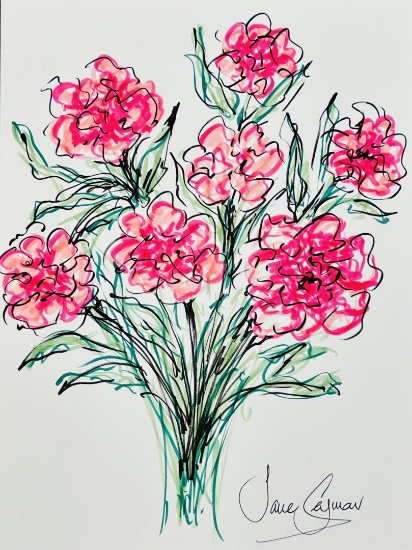 Jane SEYMOUR: Electric Pink Blooms for You