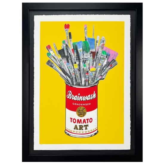 Tomato Pop (Yellow) by Mr Brainwash