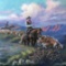 Afternoon on the Cattle Drive by Richard Ho, orig.