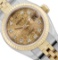 Rolex Ladies Quickset 18K Two Tone Factory Diamond Dial Datejust With Rolex Box