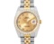 Rolex 36MM Factory Champagne Arabic Dial Diamond Bezel Datejust With Hidden Clas