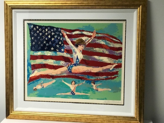 "Golden Girl" by LeRoy Neiman (1921-2012)