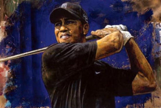 Tiger Woods Blue Hawaii by Stephen Holland
