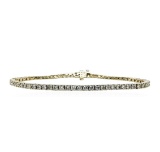 3.36 ctw Diamond Tennis Bracelet - 14KT White Gold
