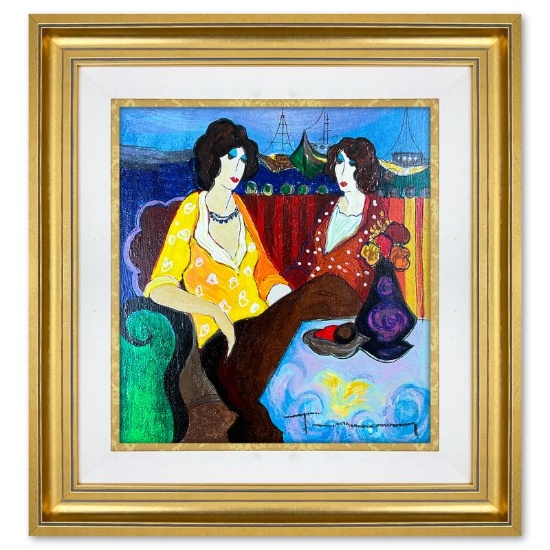 At the Port by Tarkay (1935-2012)