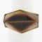 Vintage 14K Gold Large Polished Custom Cut Tiger's Eye Solitaire Geometric Ring
