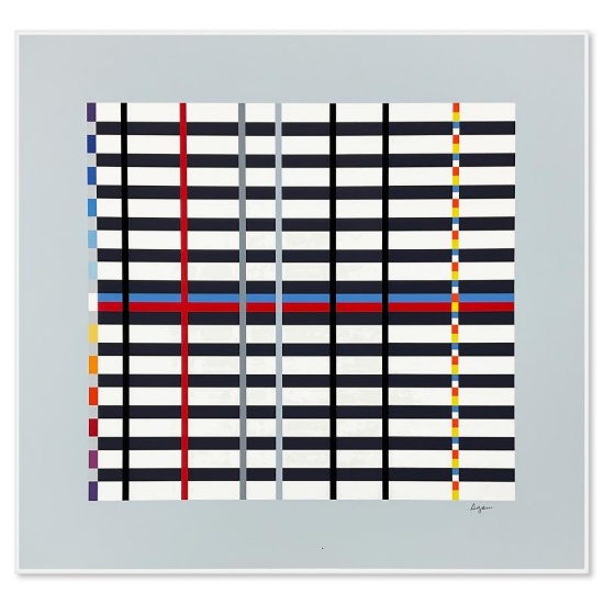 Hommage du Mondrian (Light Blue) by Agam Yaacov
