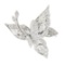 18K White Gold 1.6 ctw Diamond En Tremblant Detailed Mil grain Butterfly Brooch