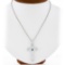 Unisex Vintage 18K Gold Emerald & Diamond Textured Cross Pendant & 24