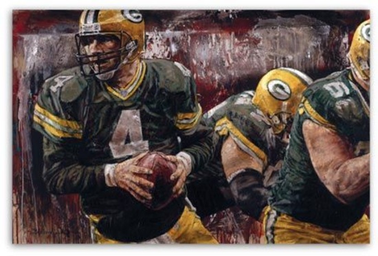 Brett Favre Superbowl XXXI by Stephen Holland