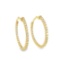 2.20 ctw Diamond Hoop Earrings - 14KT Yellow Gold