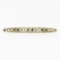 Antique Art Nouveau 14k Yellow Gold Peridot Seed Pearl Open Work Bar Pin Brooch