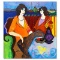 At the Port by Tarkay (1935-2012)