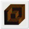 Bidim de la serie Structures Universelles De LHexagone by Vasarely (1908-1997)