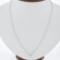 New 14K Gold.38 ctw Round Brilliant Diamond Solitaire Pendant w/ Adjustable Chai