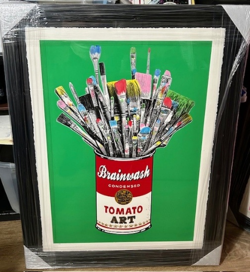 Tomato Pop (Green) by Mr. Brainwash