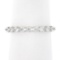 NEW 14K White Gold 0.36 ctw Round Diamond Center Shared Prong Wedding Band Ring
