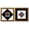 Ond - Kett et Vega - Pal de la serie Vega (Diptych) by Vasarely (1908-1997)