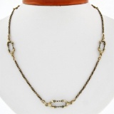 UNIQUE Vintage 18K Yellow Gold 20