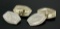 Men's Antique Art Deco Solid 14k White Gold Damask Etched Oval Panel Cufflinks
