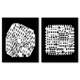 VAH-NEG et Nethe de la serie Croises (Diptych) by Vasarely (1908-1997)