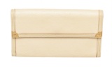 Louis Vuitton Cream Leather International Wallet