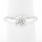 Classic 14K White Gold 0.35 ctw Illusion Set Diamond Solitaire Engagement Ring