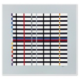 Hommage du Mondrian (Light Blue) by Agam Yaacov