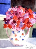 Jane SEYMOUR: Sweet Peas Bouquet in Floral Tea Pot III.