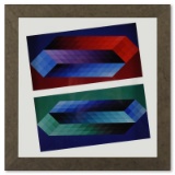 Tridim (T TT) de la serie Hommage A LHexagone by Vasarely (1908-1997)
