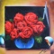 FERJO ROSES ON THE TABLE SIGNED ORIGINAL