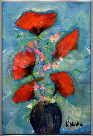 Red Poppies by Kalinka