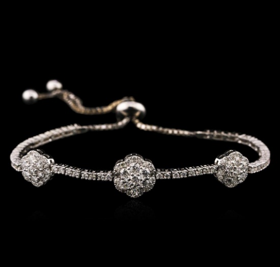 14KT White Gold 2.02 ctw Diamond Bracelet