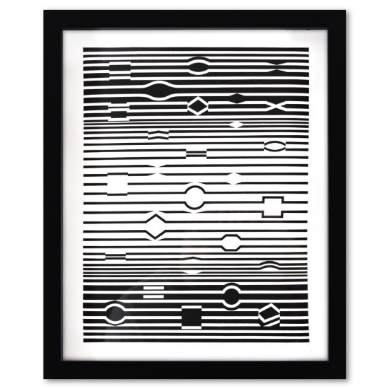 Markab de la serie Ondulatoires by Vasarely (1908-1997)