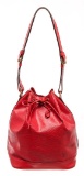 Louis Vuitton Red Epi Leather Noe Bucket Bag