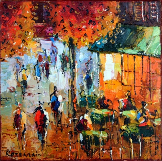 ROZENVAIN STREET PARTY SIGNED ORIGINAL