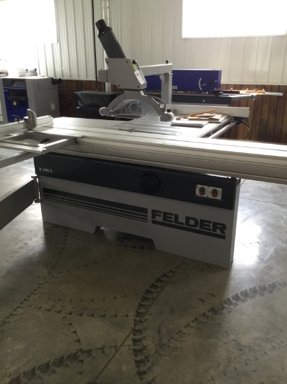 (8054) Felder K540 Sliding table saw 10ft slide, 230v 3-phase -New-