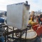 Hydraulic oil reservoir with stand