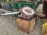 Upcut chop saw