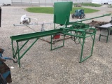 Chop Saw with infeed and outfeed