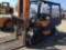 Toyota gas forklift with enclosed cab