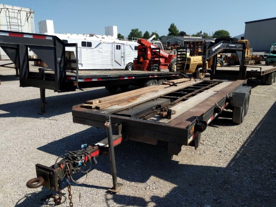 20 foot bumper pull flatbed trailer