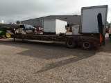 Gooseneck flatbed trailer