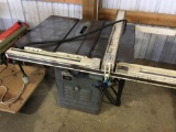 16029- 10 inch Rockwell Tablesaw Right Tilt with air clutch
