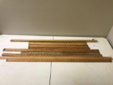 Lot of 8 Wooden Rulers, Lufkin and more